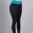 Solid Color Yoga Pants with Leg Stripe